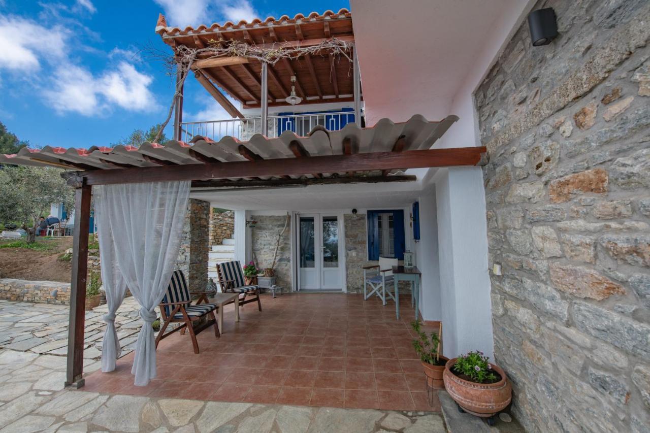 Villa Marouda Glossa Bagian luar foto